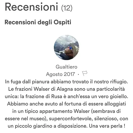 Alojamento de Turismo Rural Agriturismo Alagna *